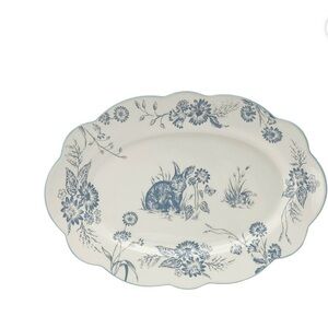 Way to Celebrate Ceramic Oval Serving Tray